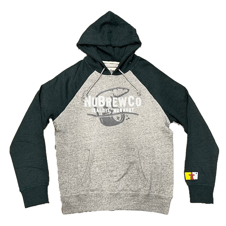 Grey embroidered hoodie on sale